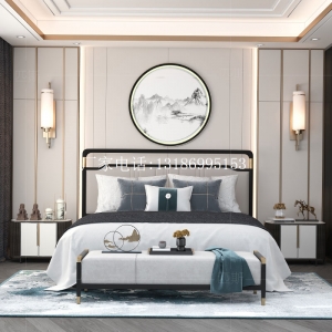 新中式床組合--8237